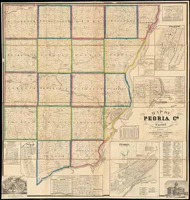 Map of Peoria Co., Illinois