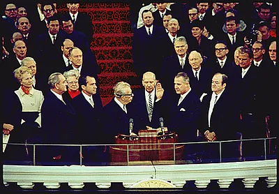 Vice President-elect Spiro Agnew Takes the Oath of Office