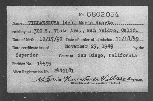 Villaescusa De, Maria Huerta - 1949