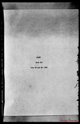 Volume 413, June 24 – June 25, 1941