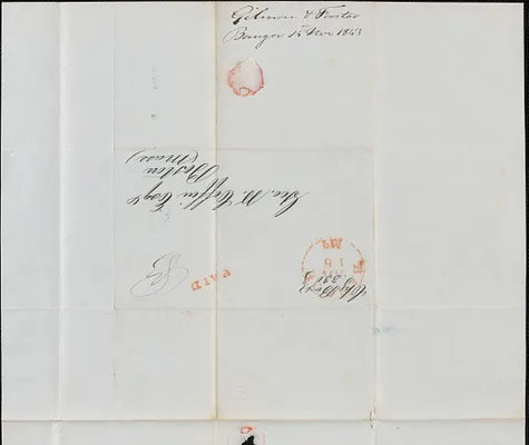 Gilman & Foster to George Coffin, 15 November 1843
