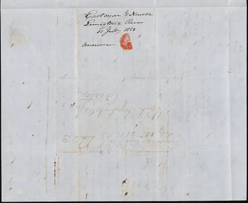 Eastman and Nourse to Land Agent of Massachusetts George Coffin, 10 July 1851