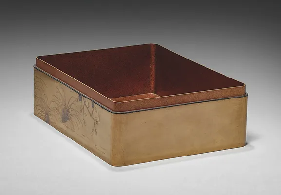 Document Box (Ryōshibako) with Chrysanthemum and Plum (base)