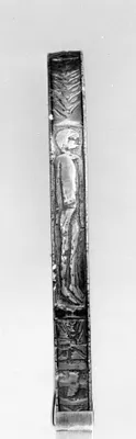 One of a Pair of Bracelets with Figures, Plants and Fish