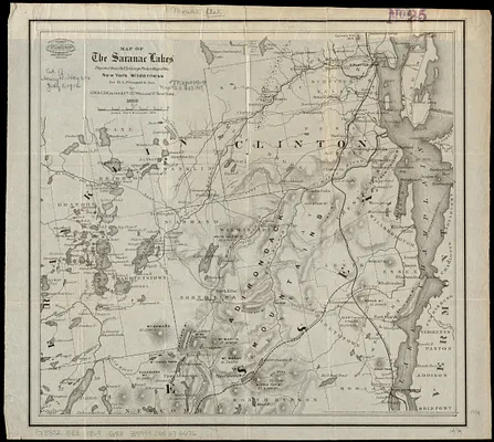 Map of the Saranac Lakes