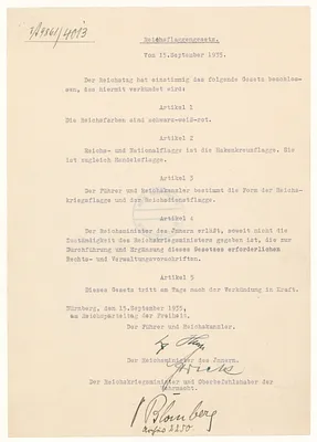 Reichsflaggengesetz [Flag Law]