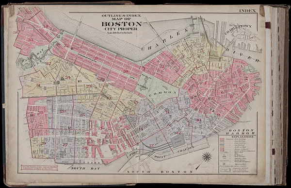 Atlas of the city of Boston, Boston proper and Back Bay : from actual surveys and official plans
