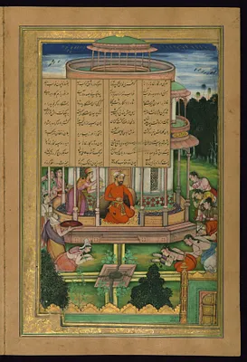 The Princesses of the Seven Pavilions Bow in Homage to Bahram Gur