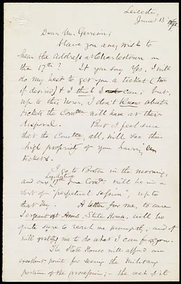 Letter from Samuel May, Leicester, [Mass.], to William Lloyd Garrison, June 13, 187