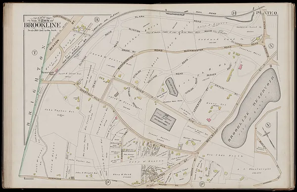 Atlas of the town of Brookline, Norfolk County, Massachusetts