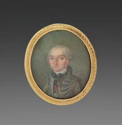 Portrait Miniature for a Round Box