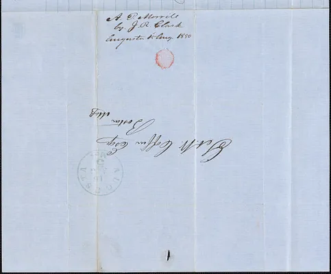 A. P. Morrill by J. R. Clark to George Coffin, 15 August 1850