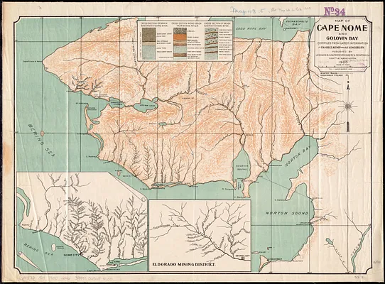 Map of Cape Nome and Golovin [sic] Bay