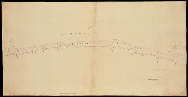 [Plan of Tremont Street from Park to Boylston]