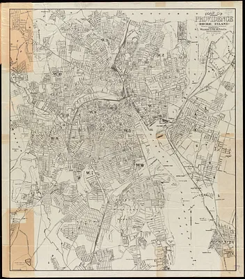 Map of Providence, Rhode Island
