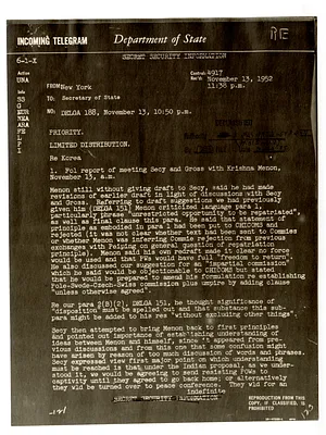 Telegram from Secretary of State Dean Acheson to the Department of State