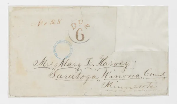 Letter from Joseph E. Harvey to His Wife While Aboard a Union Vessel on the Mississippi River