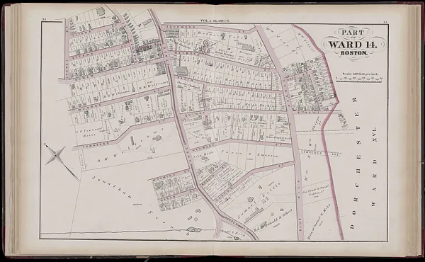 Atlas of the county of Suffolk, Massachusetts : vol. 2nd late city of Roxbury, now wards 13-14 and 15, city of Boston