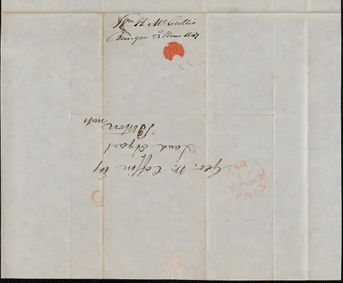 William H. McGrillis to George Coffin, 23 March 1847
