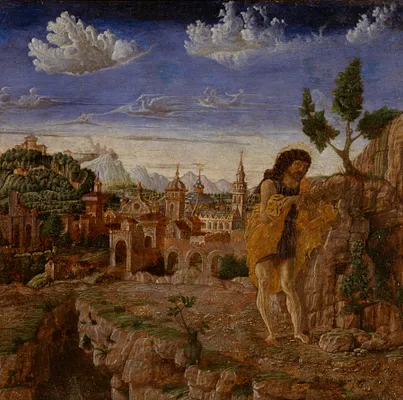 Saint John the Baptist in a Landscape