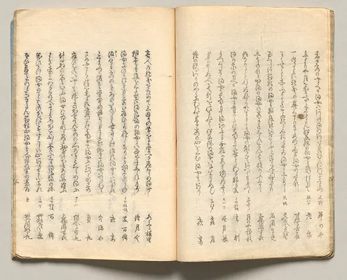 Spread Ten from Volume Six of People of Japan in Light Verse (Kyōka)