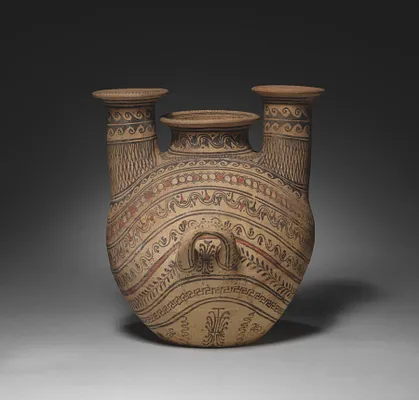 Two-Spouted Strainer Askos (Flask)