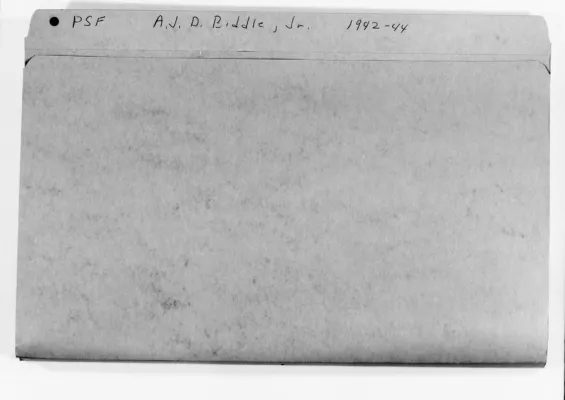 Biddle, Anthony J. Drexel, 1942-1944