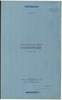 Report, Soviet and Satellite Radio Comment on Lifting of the Berlin Blockade and the Approaching Council of Foreign Ministers Conference