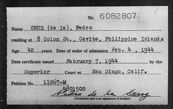 Cruz De la, Pedro - 1944
