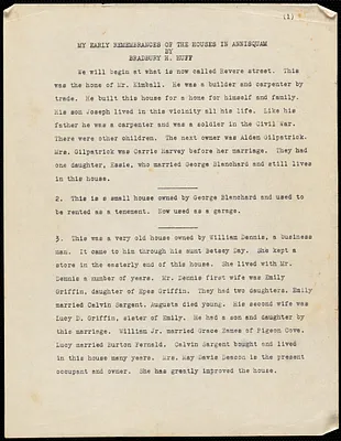 Written histories by inhabitants