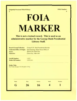 Six Video Scripts 7/31/90 [OA 5376]
