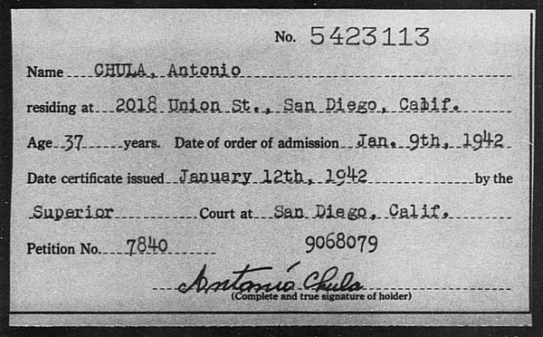 Chula, Antonio - 1942