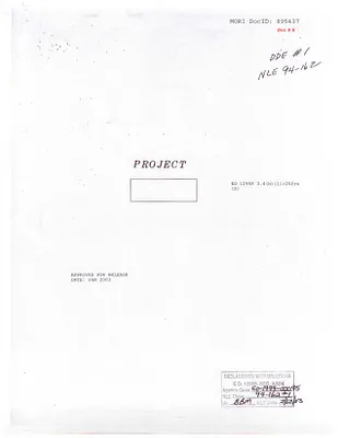 Project Involving Aerial Surveillance of the Soviet Union