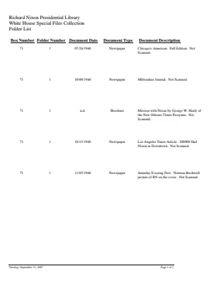 WHSF: Returned, 71-1