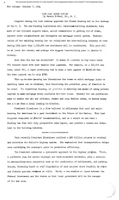 Ford Newsletter, Oct.-Dec. 1954