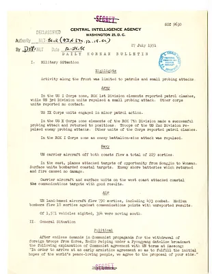 Memorandum, Daily Korean Bulletin