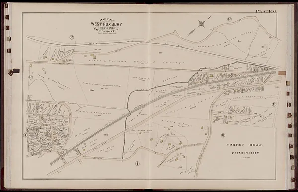 Atlas of the city of Boston : West Roxbury : volume five : from actual surveys and official records