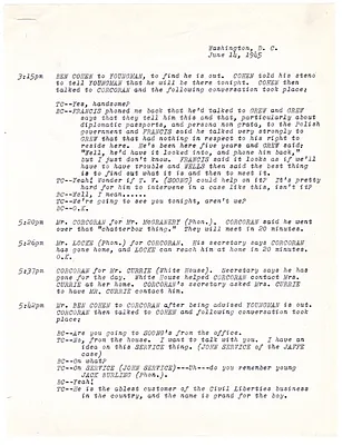 Summaries of Telephone Conversations
