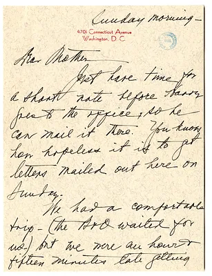 Letter from Bess W. Truman to Madge Gates Wallace