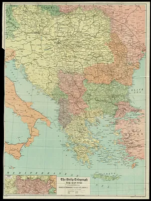 The Daily Telegraph war map no. 10