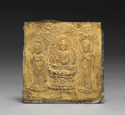 Plaque with the Image of Medicine Buddha Triad