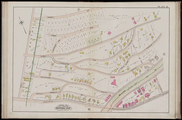 Atlas of the town of Brookline, Norfolk County, Massachusetts
