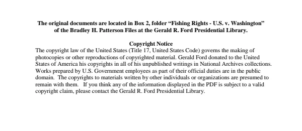 Fishing Rights - U.S. v. Washington