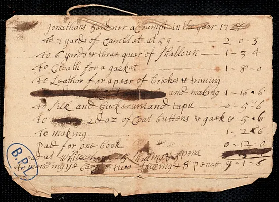 Account in the year 1728
