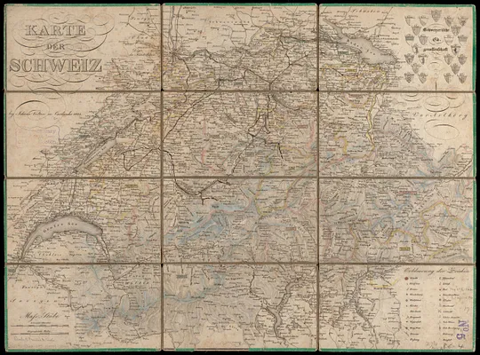 Karte der Schweiz