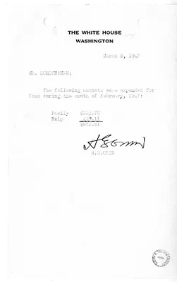 Memorandum from Howell Crim to George Schoeneman