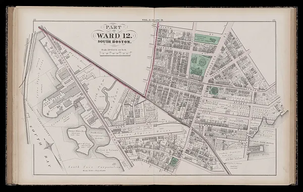 Atlas of the county of Suffolk, Massachusetts : vol. 3rd including Boston and Dorchester : from actual surveys and official records
