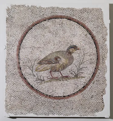 Floor Mosaic with Partridge