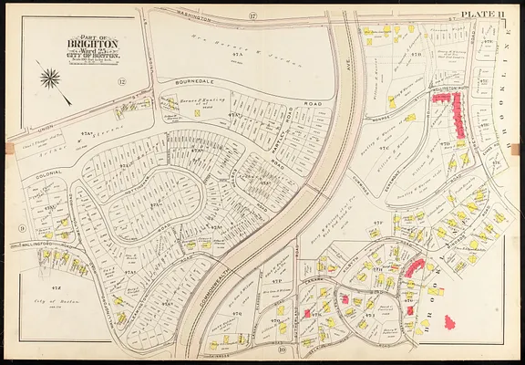 Atlas of the city of Boston, ward 25, Brighton