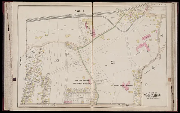 Atlas of the city of Boston : Roxbury, Mass. : volume four : from actual surveys and official records